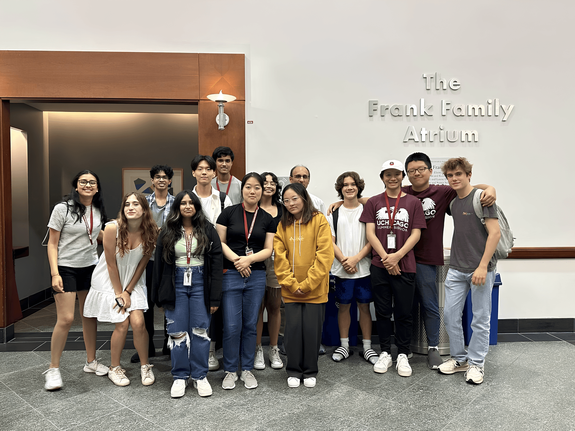 A photo of my course group at the University of Chicago